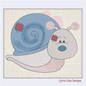 Stuffed Toy Snail Machine Embroidery Design for Babies and Kids | Vintage Plush Snail Animal | Blue Nose Tatty Teddy Inspired | 8 Sizes (0783)