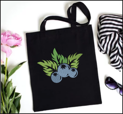 Blueberries Machine Embroidery Design | Orchard Fruit Summer Embroidery | Digital Fruit Stitch Design | 8 Sizes (0981)