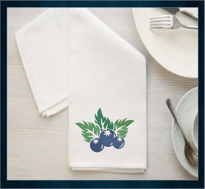 Blueberries Machine Embroidery Design | Orchard Fruit Summer Embroidery | Digital Fruit Stitch Design | 8 Sizes (0981)
