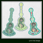 Terrific In Teal Magnetic ITH Bookmark | Ovarian Cancer Awareness | Machine Embroidery Design (1333)