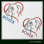I Love My Boxer Machine Embroidery Design – Dog Lover Pattern – 6 Sizes (1563)