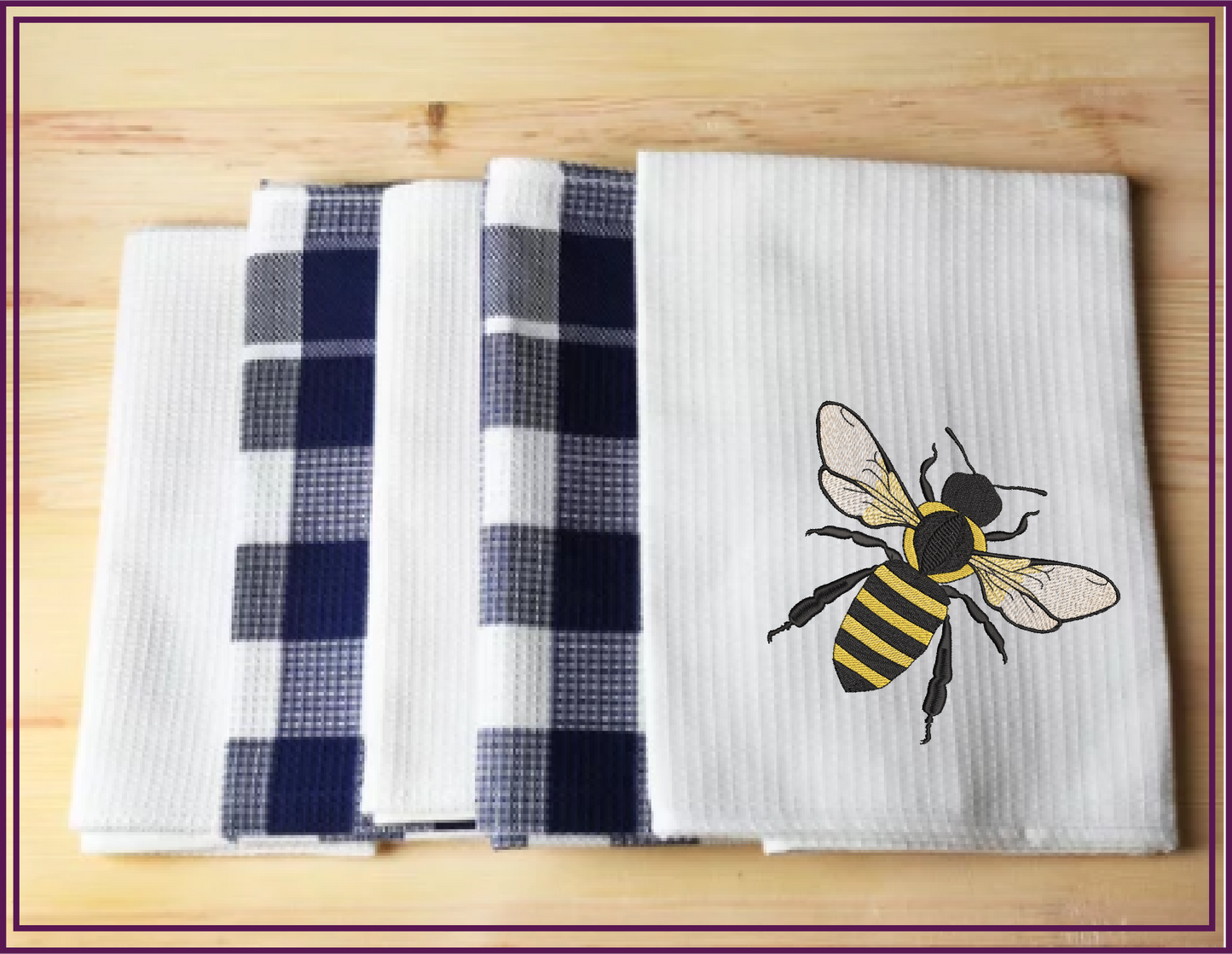 Bumble Bee Machine Embroidery Design – 6 Sizes | Bumblebee Embroidery Pattern, Bee & Insect Stitch Design (0117)
