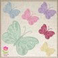 Butterfly Machine Embroidery Design – Monarch Butterflies – Garden Insect Embroidery Designs – 6 Sizes (0181)