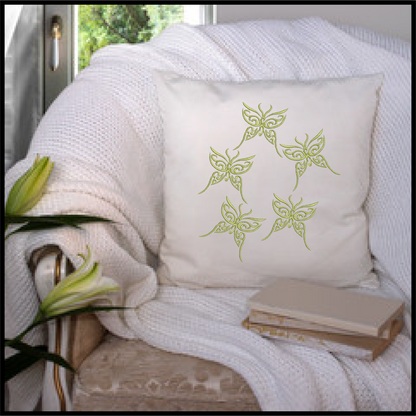 Butterfly Machine Embroidery Design | Fancy Flourish Monarch Butterflies | Garden Insect Embroidery | 6 Sizes (0717)