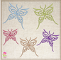 Butterfly Machine Embroidery Design | Fancy Flourish Monarch Butterflies | Garden Insect Embroidery | 6 Sizes (0717)