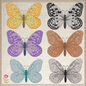 Butterfly Machine Embroidery Design | Monarch Butterflies | Garden Insect Embroidery | 6 Sizes (0718)