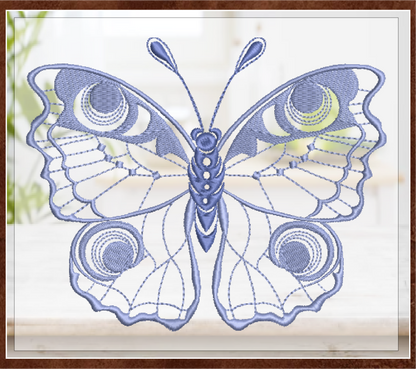 Butterfly Machine Embroidery Design | Monarch Butterflies | Garden Insect Embroidery | 6 Sizes (0728)