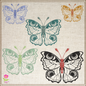Butterfly Machine Embroidery Design | Monarch Butterflies | Garden Insect Embroidery | 6 Sizes (0728)