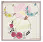Butterfly Flower Wreath Machine Embroidery Design | Monogram Floral Frame Embroidery | Butterfly and Flowers Design Elements | 8 Sizes (0824)