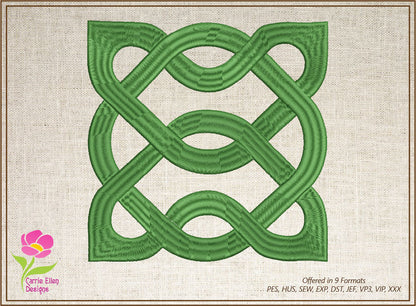 Celtic Knot Machine Embroidery Design | Timeless Celtic Knots | Intricate Symbolic Patterns | 10 Sizes (0912)