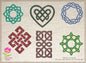 Celtic Knot Machine Embroidery Design Bundle | 6 Intricate Knot Designs | 10 Sizes Each | Timeless Celtic Patterns (0886)