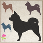 Chihuahua Silhouette Machine Embroidery Design | Pet Dog Animal Embroidery Design | 4 Sizes (0582)