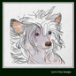 Chinese Crested Dog Machine Embroidery Design – Toy Breed Pet Lover Pattern – 6 Sizes (1544)