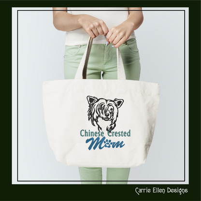Chinese Crested Mom Machine Embroidery Design – Dog Lover Breed Pattern – 6 Sizes (1604)