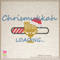 Chrismukkah Loading Santa Hat and Menorah Machine Embroidery Design – Hanukkah Christmas Holiday Design – 6 Sizes (0251)
