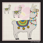Christmas Llama with Lights and Bells Machine Embroidery Design – Festive Alpaca Holiday Pattern – 8 Sizes (1004)