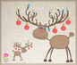 Christmas Reindeer with Ornaments Machine Embroidery Design | Merry Christmas Embroidery | X-Mas Animal Holiday Design | 6 Sizes (0656)