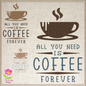 Coffee Embroidery Design – Coffee Forever Quote, Coffee Lover Machine Embroidery, Coffee Cup Design, Hot Coffee, 4 Sizes (0445)