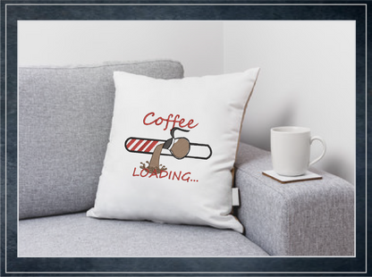 Coffee Loading Machine Embroidery Design | Loading Tech Bar Coffee Pot | Coffee Lover Gift | Hot Coffee Embroidery | 6 Sizes (0631)