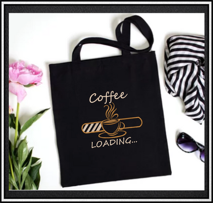 Coffee Loading Machine Embroidery Design | Loading Tech Bar Coffee Pot | Coffee Lover Gift | Hot Coffee Embroidery | 6 Sizes (0632)