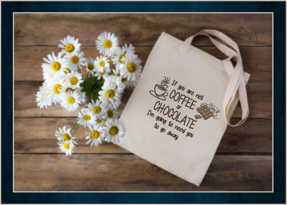 Coffee or Chocolate? Funny Machine Embroidery Design Saying – Snarky Quote for Décor & Gifts, 4 Sizes (0460)