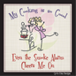 Cooking So Good Smoke Alarm Cheers Embroidery Design – Funny Cooking Cartoon Saying for Kitchen Aprons, 8 Sizes (1076)