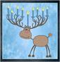 Chrismukkah Machine Embroidery Design, Hanukkah Reindeer Embroidery Design, Hanukkah Embroidery Pattern, Jewish Christmas, 8 Sizes (0142)