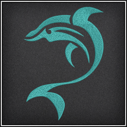 Dolphin Machine Embroidery Design | Bottlenose Dolphin Jumping Embroidery Pattern | 8 Sizes (0847)