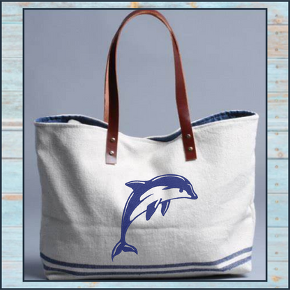 Dolphin Machine Embroidery Design | Bottlenose Dolphin Jumping Embroidery Pattern | 8 Sizes (0848)
