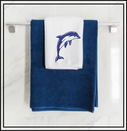 Dolphin Machine Embroidery Design | Bottlenose Dolphin Jumping Embroidery Pattern | 8 Sizes (0848)