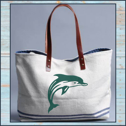 Dolphin Machine Embroidery Design | Jumping Bottlenose Dolphin Embroidery Pattern | 8 Sizes (0850)