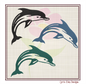 Dolphin Machine Embroidery Design | Jumping Bottlenose Dolphin Embroidery Pattern | 8 Sizes (0850)