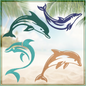 Dolphin Machine Embroidery Design Bundle | Jumping Bottlenose Dolphin Patterns | 4 Designs, 8 Sizes Each (0851)