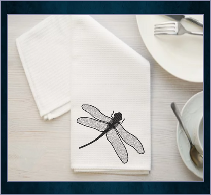 Dragonfly Machine Embroidery Design | Insect Embroidery Pattern | Garden Dragonflies & Bees Embroidery | 6 Sizes (0546)