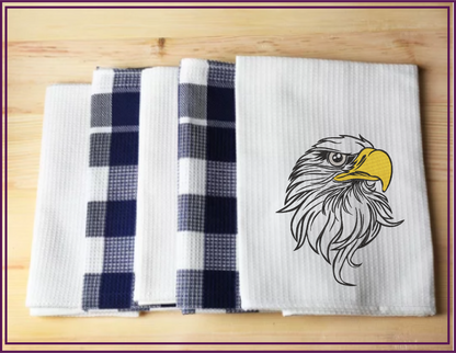Eagle Machine Embroidery Design – American Bald Eagle / Hawk Pattern, Patriotic Bird Design, 8 Sizes (0310)