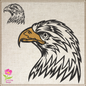 Eagle Machine Embroidery Design | American Bald Eagle Head Pattern | Patriotic Embroidery Design | 8 Sizes (0601)