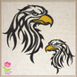 Eagle Machine Embroidery Design | American Bald Eagle Head Pattern | Patriotic Embroidery Design | 10 Sizes (0603)