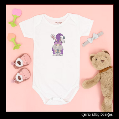 Gnome Easter Bunny Machine Embroidery Design – Holiday Easter Egg Bunny – 6 Sizes (1385)