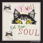 Eat Your Soul Cat Machine Embroidery Design – Evil Black Cat Design with Embroidered Sayings – Hungry Kitty Design – 8 Sizes (1010)