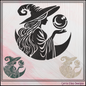 Enchanting Witch Machine Embroidery Design Halloween Digital Download File,  6 Sizes (4283)