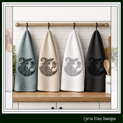 Enchanting Witch Machine Embroidery Design Halloween Digital Download File,  6 Sizes (4283)