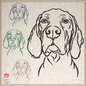 English Pointer Machine Embroidery Design – Pet Dog Pattern, Dog Lovers, 6 Sizes (0516)