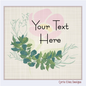 Eucalyptus Frame Machine Embroidery Design | Wreath Frame for Monograms and Text | Home & Garden Design Element | 4 Sizes (0853)