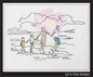 Family Beach Walk Machine Embroidery Design – Classic Beach Day Sketch – Coastal Embroidery Pattern in 6 Sizes (1171)