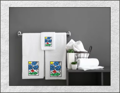Artistic Doves Machine Embroidery Design – Piatti-Inspired Fine Art Birds – Multicolor Dove Pattern – 8 Sizes (0174)