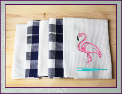 Flamingo Machine Embroidery Design. Machine Embroidery Pattern. Bird Embroidery Design, 10 Sizes (0307)