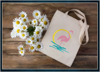 Flamingo Machine Embroidery Design – Pink Bird at Sunrise Embroidery Pattern, 10 Sizes (0608)