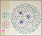 Mandala Flower Embroidery Design – Lace Floral Line Art – Spiritual Machine Embroidery File, 6 Sizes (0673)