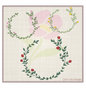 Flower Wreath Machine Embroidery Design | Floral Wreath Frame for Monograms | Embroidery Design Elements | 8 Sizes (0823)