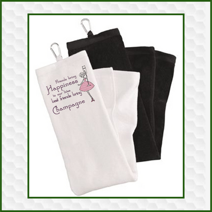 Friends Bring Champagne Machine Embroidery Design | Funny Sassy Quote, 4 Sizes (0426)